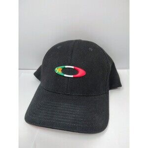 Oakley Flexfit Mexico National Soccer Cap Black L-XL Mexican Flag Hat Fitted